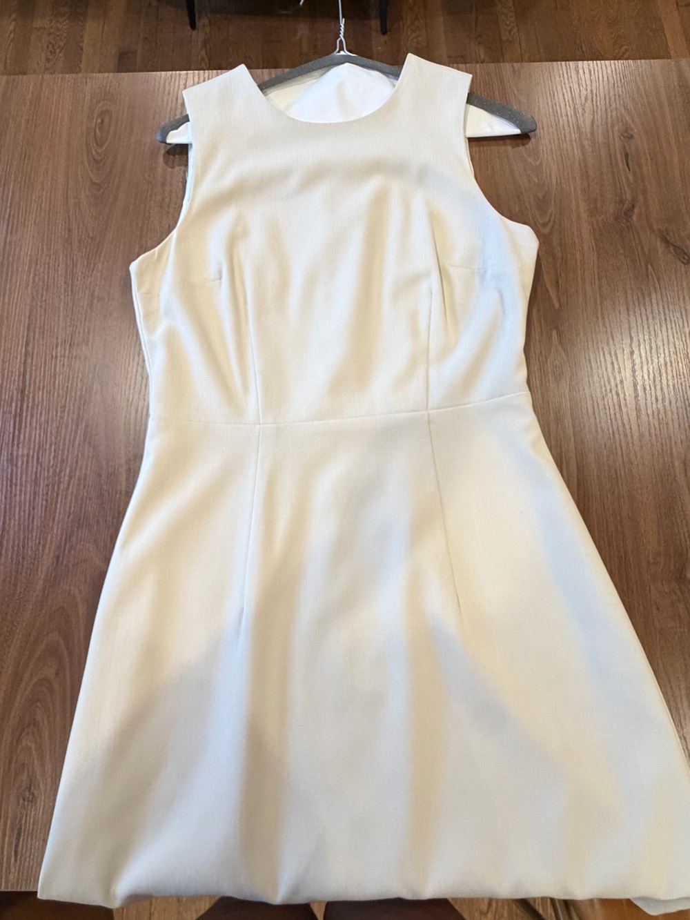 H&M Cream Sleeveless Fit-and-Flare Dress